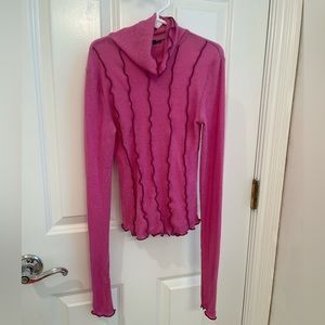 Urban Outfitters hot pink turtleneck!!